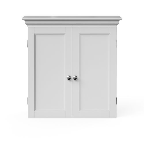 Armoire Murale Salle De Bain, Étagères Réglables, 61cm, Blanc