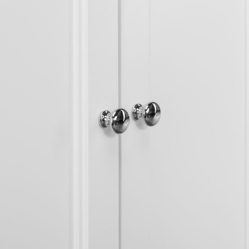 Armoire Murale Salle De Bain, Étagères Réglables, 61cm, Blanc