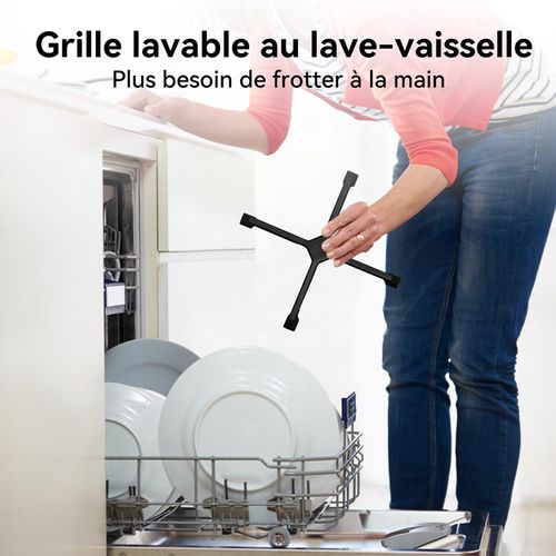 Plaque De Cuisson à Gaz Gh12bf 30cm, Plaque Gaz Encastrée 1 Feux, Gaz Naturel/gpl 3400w