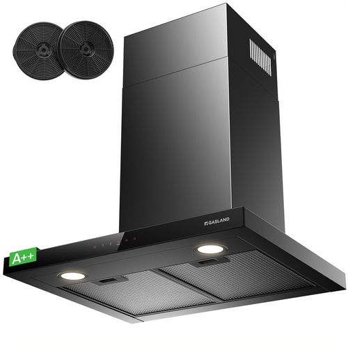 Hotte Aspirante Tr60bs A++ 60cm Evacuation/recyclage Hotte Murale 882m³/h Commande Tactile 4 Niveaux