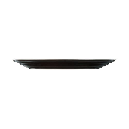 6 Assiettes Plates Noires 25cm