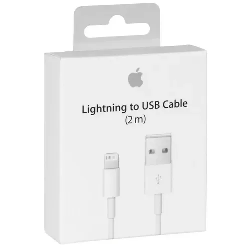 Md819 - Câble Lightning Original  - 2m - Blanc (blister)