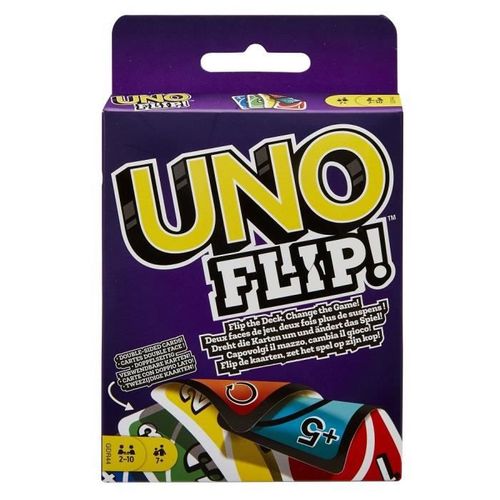 Uno Flip Jeu De Cartes Réversibles 2 A 10 Joueurs 7 Ans Et +