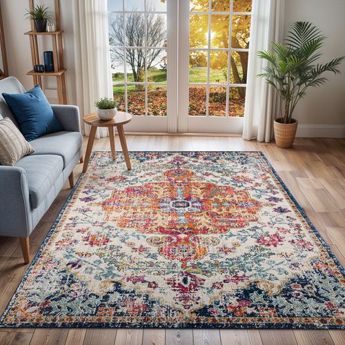 Tapis Vintage Oriental Multicolore/orange 200x275 Cm Lou