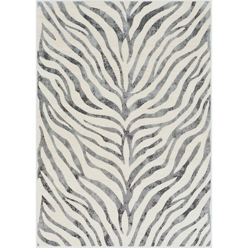 Tapis Zébré Bohème Gris Foncé/beige 120x170 Cm Cybele