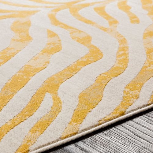 Tapis Zébré Bohème Jaune/beige 160x220 Cm Cybele