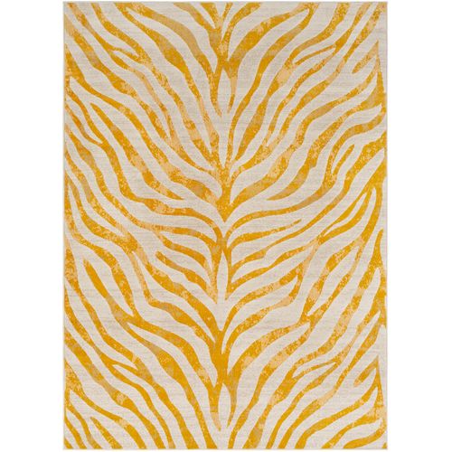 Tapis Zébré Bohème Jaune/beige 160x220 Cm Cybele