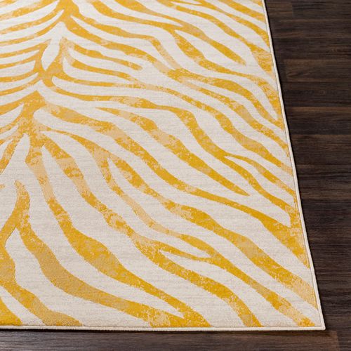 Tapis Zébré Bohème Jaune/beige 160x220 Cm Cybele
