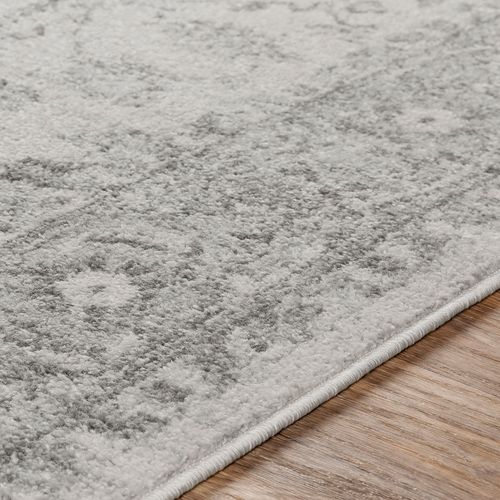 Tapis Rond Vintage Oriental Gris/blanc 200x275 Cm Farah