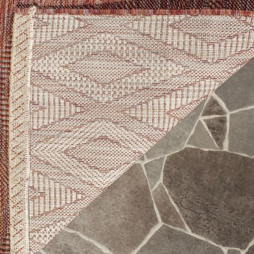Tapis Cour 79 X 152 Cm Contemporain Clementine Rouge