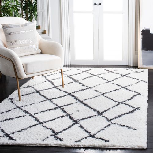 Tapis Shag Berbère 122 X 183 Cm Shag Temara Marron
