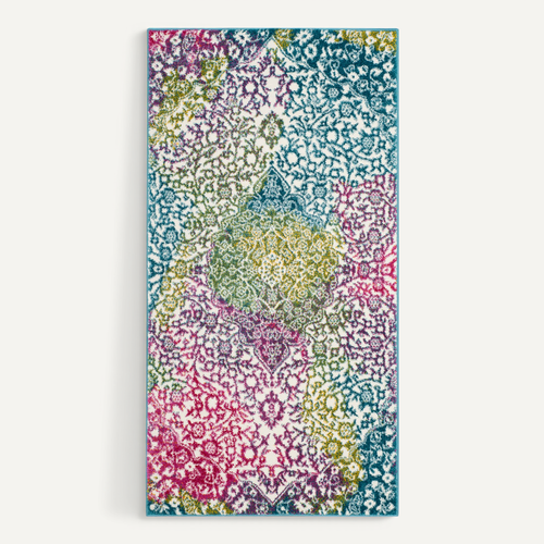 Tapis Aquarelle 122 X 183 Cm Abstrait Trinity Rose