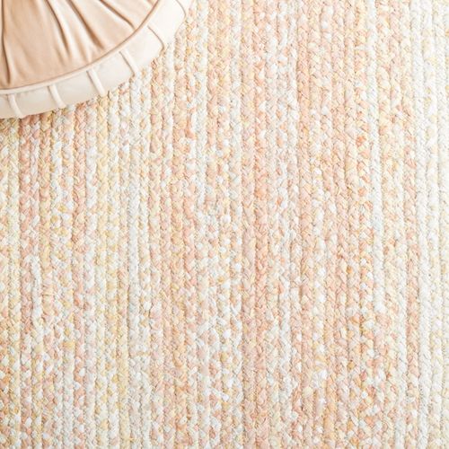 Tapis Braided 122 X 122 Cm Chalet De Campagne Jessamy Beige