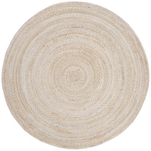 Tapis Braided 122 X 122 Cm Chalet De Campagne Jessamy Beige