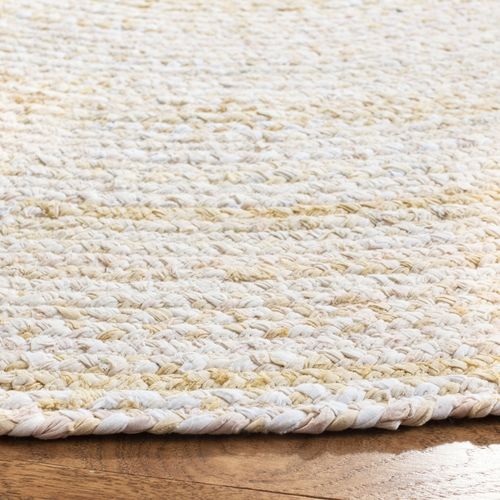 Tapis Braided 183 X 183 Cm Chalet De Campagne Jessamy Beige