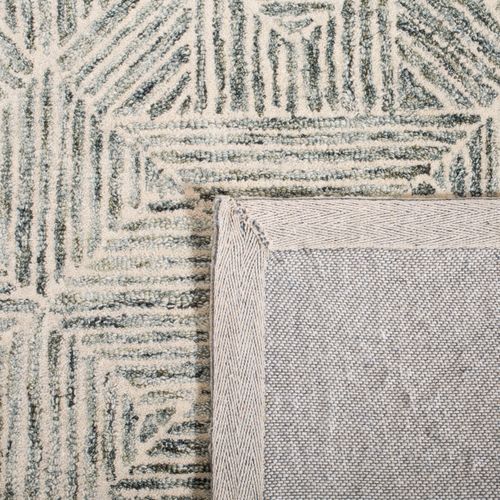 Tapis Abstract 152 X 244 Cm Moderne Azure Green / Ivory