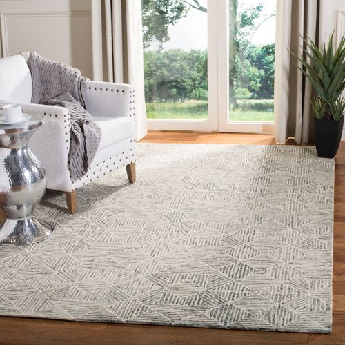 Tapis Abstract 152 X 244 Cm Moderne Azure Green / Ivory