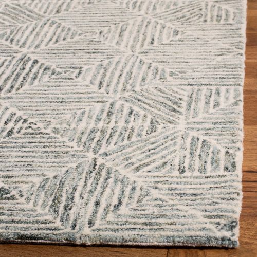 Tapis Abstract 152 X 244 Cm Moderne Azure Green / Ivory
