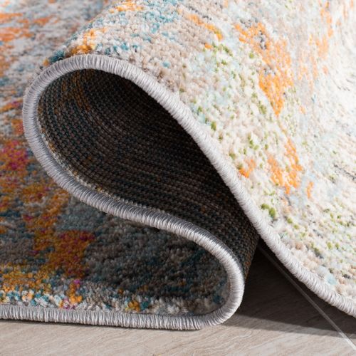Tapis Madison 244 X 305 Cm Contemporain Manjor Gris/orange