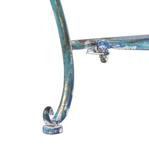 Banc Abner Bleu Le Fer 50 X 116 X 100 Cm
