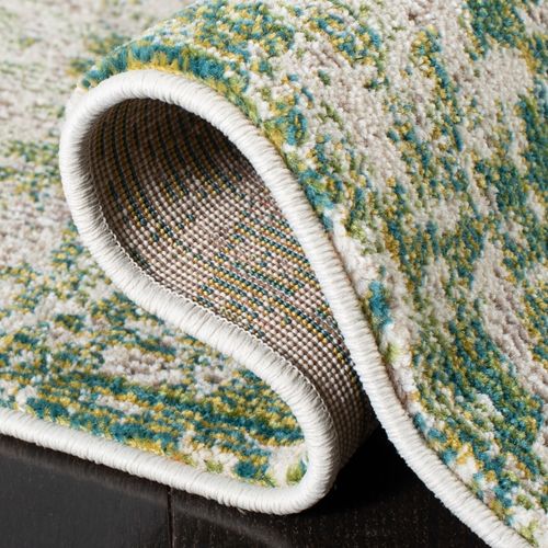 Tapis Madison 201 X 201 Cm Contemporain Alethea Vert / Ivoire