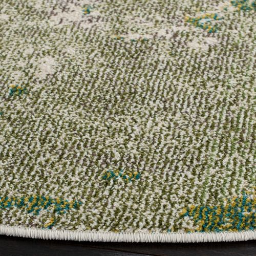 Tapis Madison 201 X 201 Cm Contemporain Alethea Vert / Ivoire