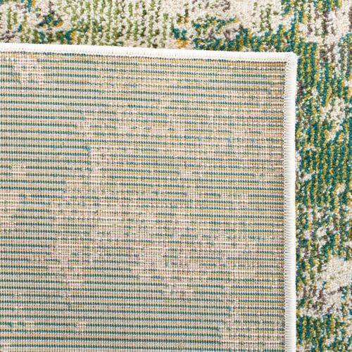 Tapis Madison 201 X 201 Cm Contemporain Alethea Vert / Ivoire