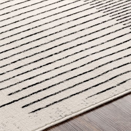 Tapis Scandinave Moderne Blanc/noir 130x170 Cm Enso