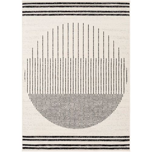 Tapis Scandinave Moderne Blanc/noir 130x170 Cm Enso