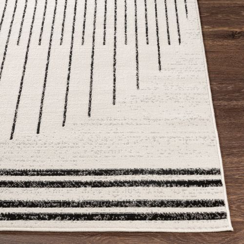 Tapis Scandinave Moderne Blanc/noir 130x170 Cm Enso