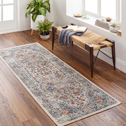 Tapis D'extérieur/intérieur Bleu/beige 80x220 Cm Selma