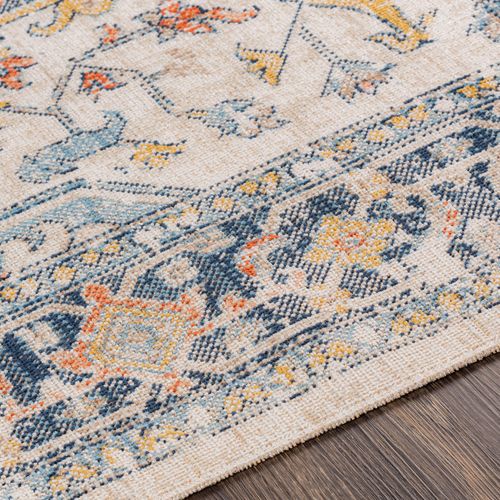 Tapis D'extérieur/intérieur Bleu/beige 80x220 Cm Selma