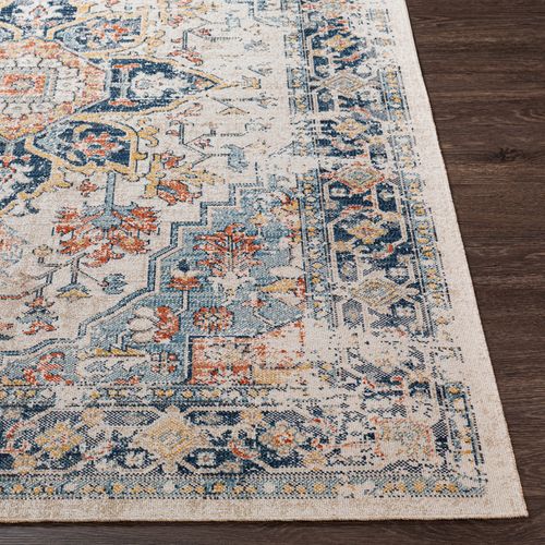 Tapis D'extérieur/intérieur Bleu/beige 80x220 Cm Selma