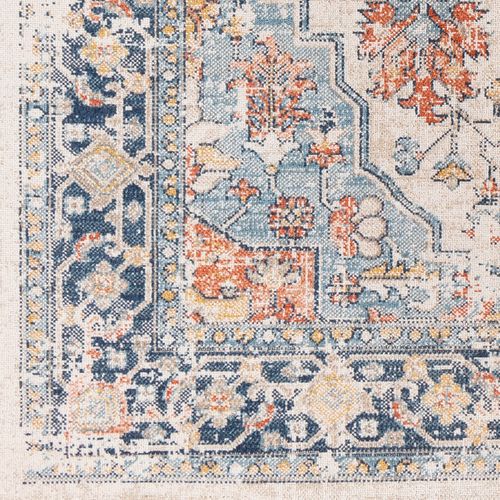 Tapis D'extérieur/intérieur Bleu/beige 80x220 Cm Selma