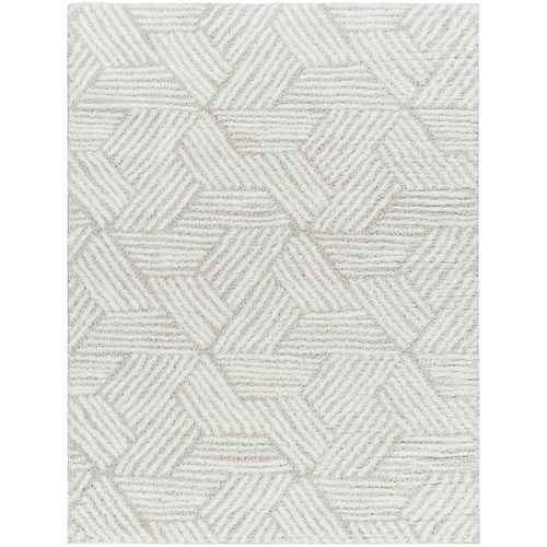 Tapis Shaggy Moderne Ivoire/beige 200x275 Cm Allie