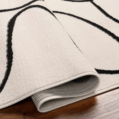 Tapis Scandinave Bohème Blanc/noir 152x213 Cm Lylou