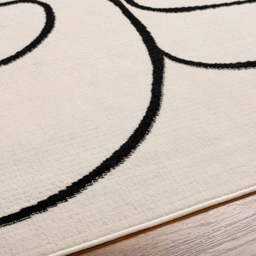 Tapis Scandinave Bohème Blanc/noir 152x213 Cm Lylou