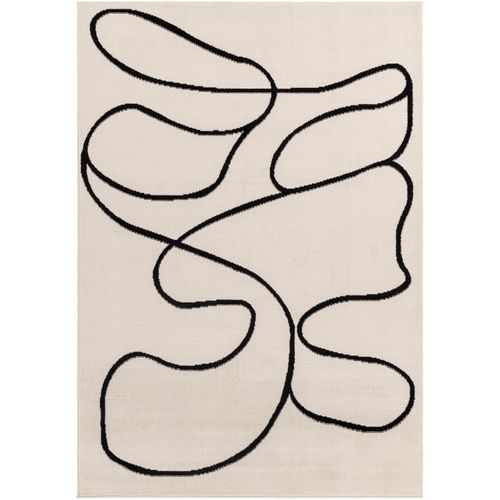 Tapis Scandinave Bohème Blanc/noir 152x213 Cm Lylou