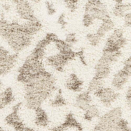 Tapis Shaggy Scandinave Bohème Blanc/beige 160x220 Cm Paula