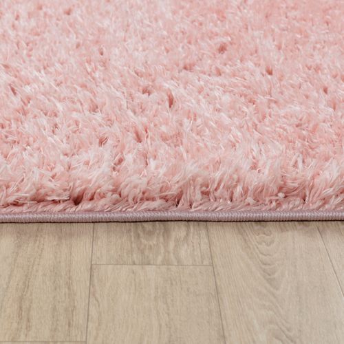 Tapis Shaggy Uni Rose Clair 120x180 Cm Soso