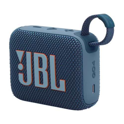 Enceinte Nomade JBL GO4 Bleu vue de profil