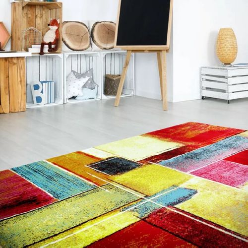 Tapis De Salon Spate En Polypropylène - Multicolore - 133x190 Cm