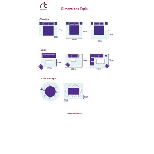 Tapis De Salon Spate En Polypropylène - Multicolore - 133x190 Cm