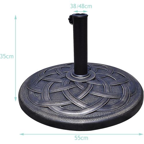 Base/pied De Parasol Support Pour Parasol Ou Parapluie Convient Pour Diamètre De 38mm Ou 48mm