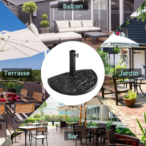 Base/pied De Parasol Support Pour Parasol Ou Parapluie Convient Pour Diamètre De 38mm Ou 48mm