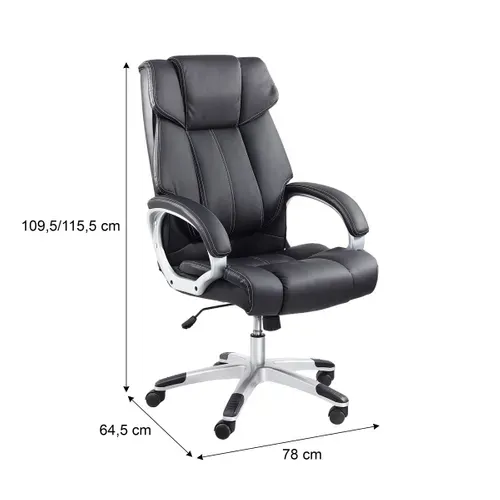 Fauteuil de bureau MARVIN Noir