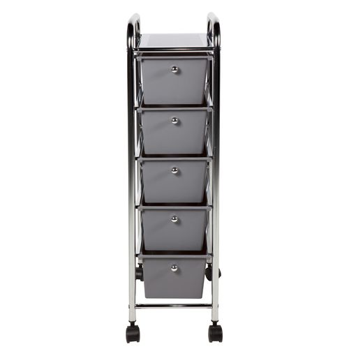 Meuble 5 tiroirs OSCAR Gris