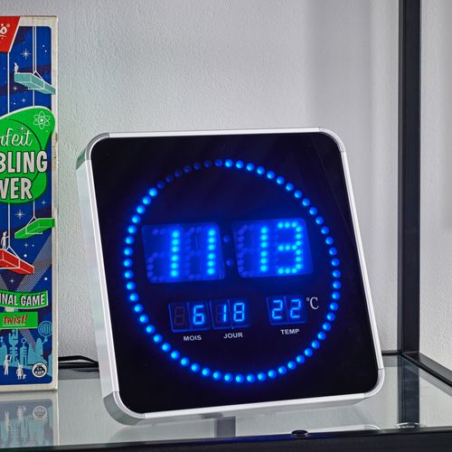 Horloge LED DIGITALE Bleu
