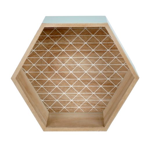 Etagère Ø.25 cm HEXAGONE Vert vue de face