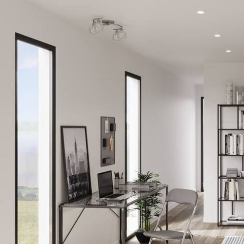 Plafonnier 4L ANTHY Chrome